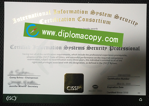 CISSP certificate, CISSP fake degree