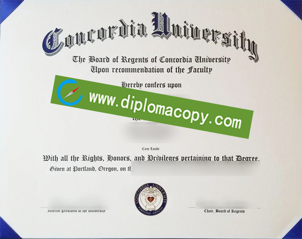 Concordia University diploma, fake Concordia University degree