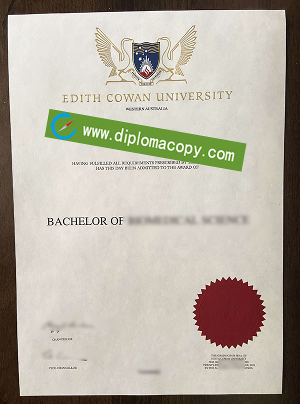 Edith Cowan University diploma, fake Edith Cowan University degree