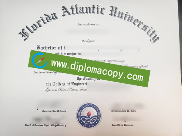 Florida Atlantic University diploma, fake Florida Atlantic University degree