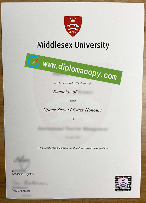 Middlesex University degree, fake Middlesex University diploma