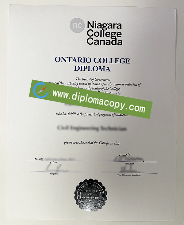 Niagara College Canada diploma, fake Niagara College Canada degree