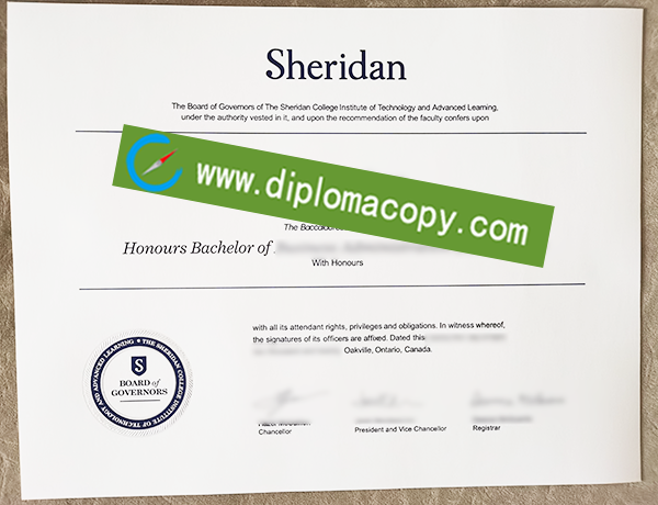 Sheridan College diploma, Sheridan College fake degree
