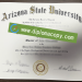 Buy fake degree Arizona State University fake diploma