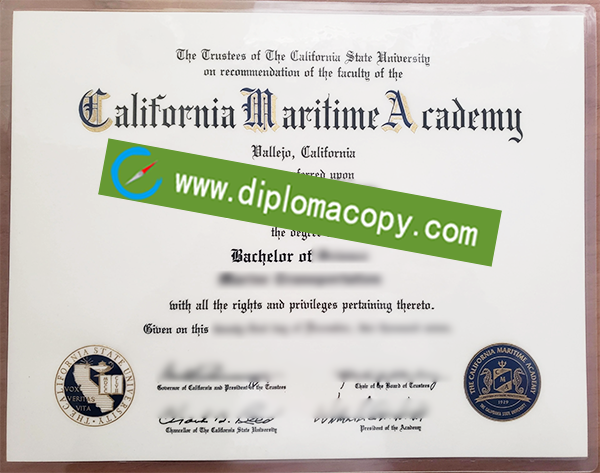 CSU Maritime Academy fake degree, California State University Maritime Academy diploma