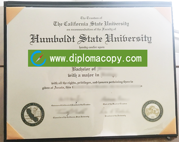 Humboldt State University fake degree, California State Polytechnic University Humboldt diploma
