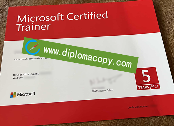 Microsoft Certificate, MCDP fake certificate