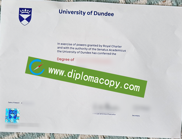 University of Dundee degree, University of Dundee fake certificate