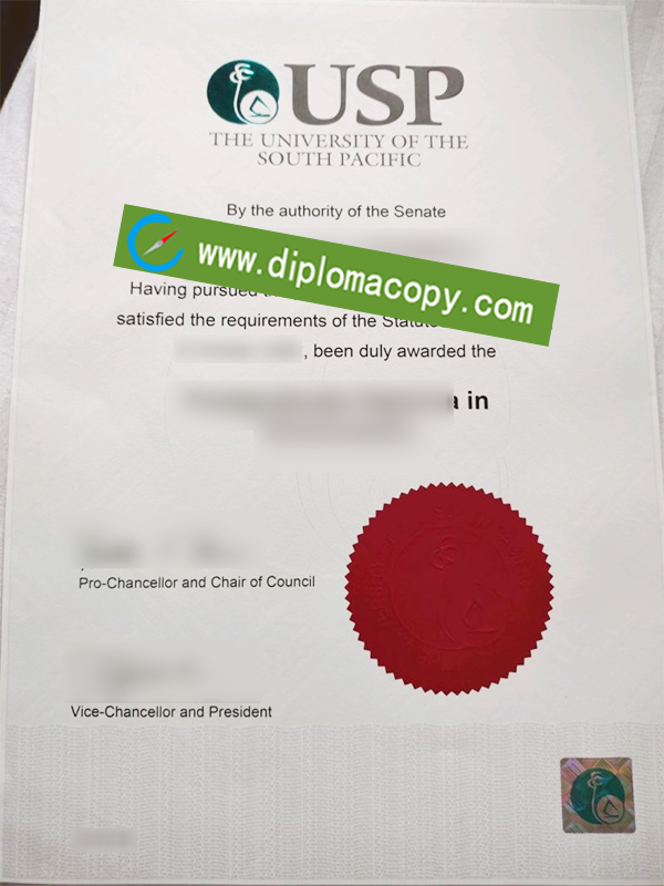 University of South Pacific degree, fake USP diploma