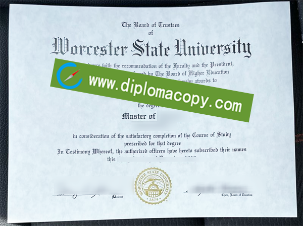 Worcester State University degree, Worcester State University fake diploma