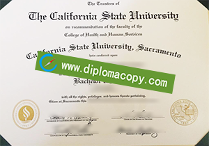 buy fake California State University Sacramento diploma