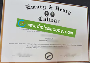 buy fake Emory & Henry College diploma