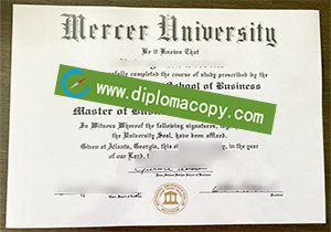 buy fake Mercer University degree
