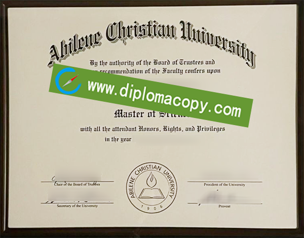 Abilene Christian University degree, ACU fake diploma