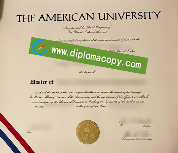 American University diploma, fake American University degree