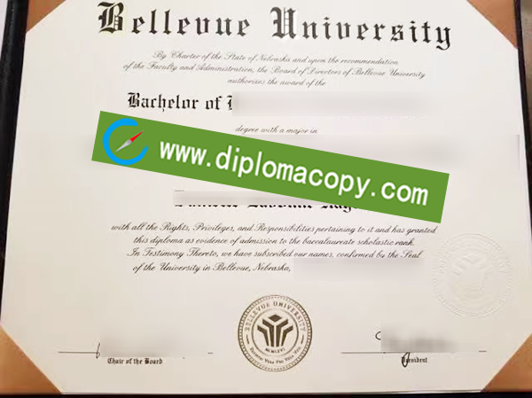 Bellevue University diploma, fake Bellevue University degree