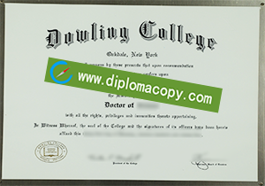 buy fake Dowling College diploma