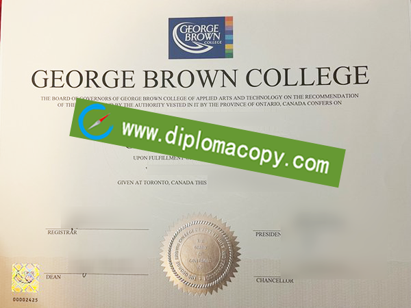 George Brown College diploma, GBC fake degree
