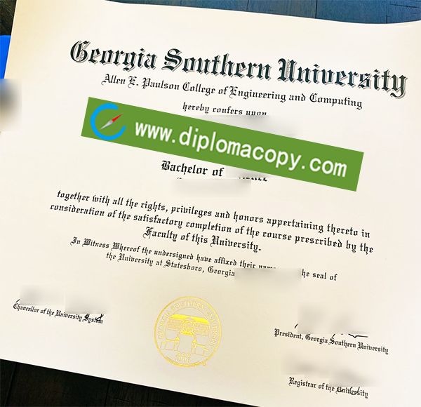 Georgia Southern University diploma, fake Georgia Southern University degree
