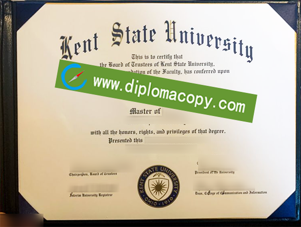 Kent State University diploma, KSU fake degree