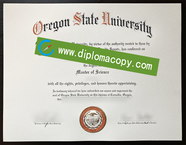 Oregon State University diploma, fake Oregon State University degree