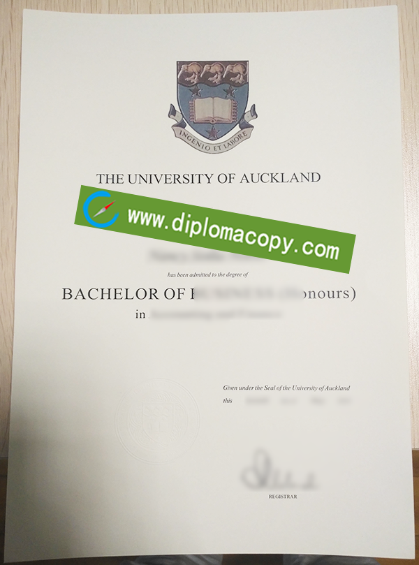 University of Auckland diploma, fake University of Auckland degree