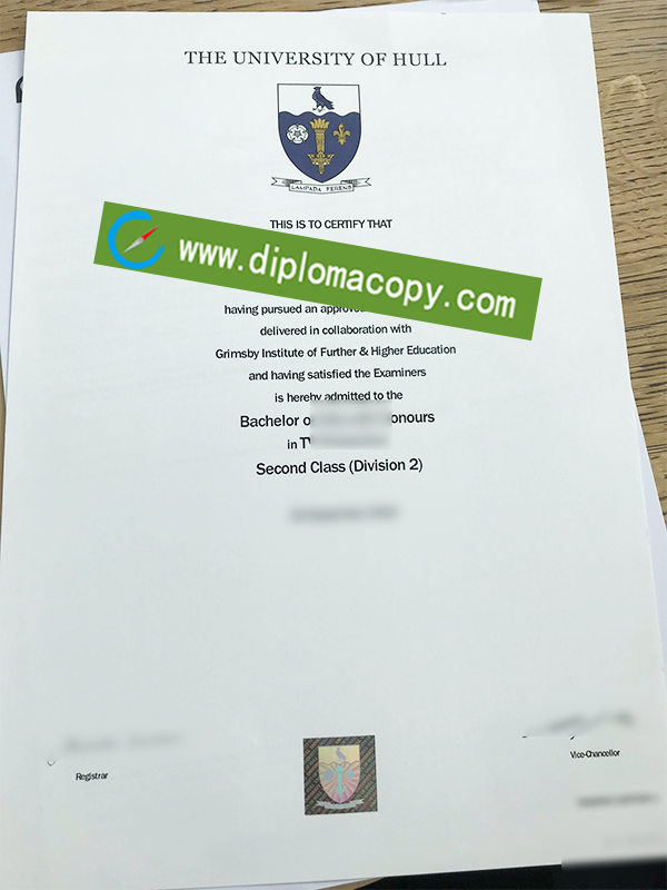 University of Hull diploma, fake University of Hull degree