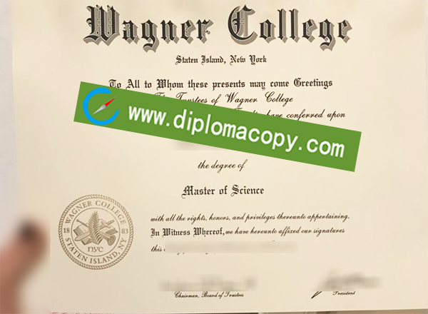 Wagner College degree, fake Wagner College diploma