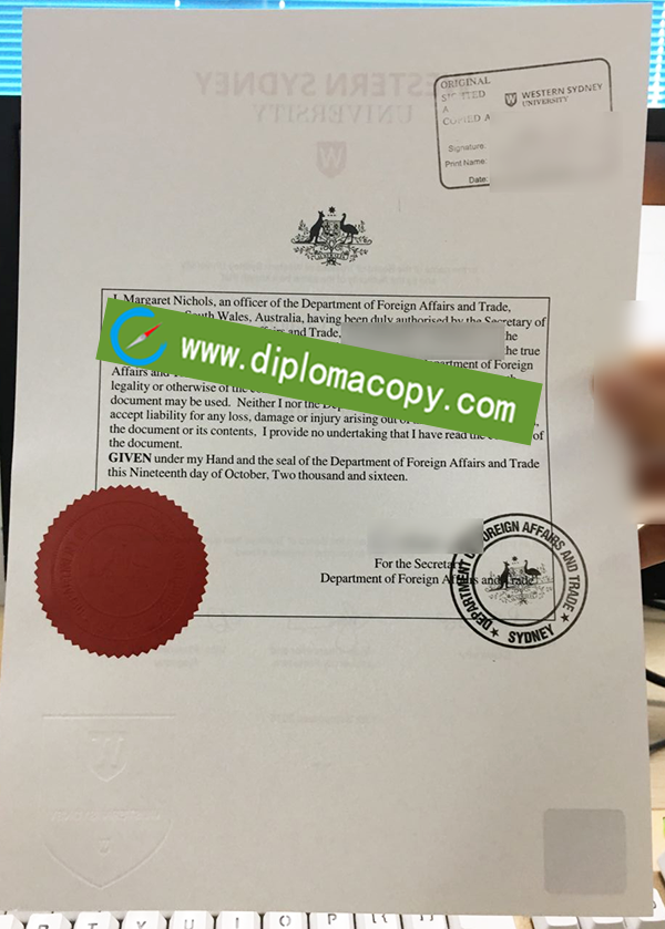 Australia diploma Notary, fake degree apostille