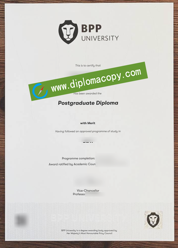 BPP University diploma, fake BPP University degree