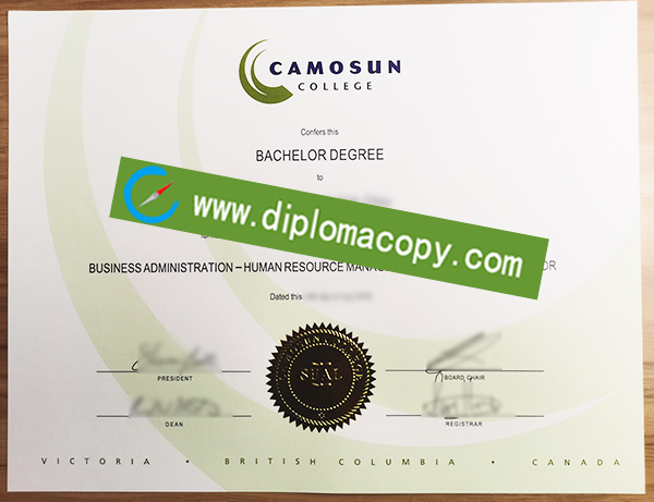 Camosun College diploma, fake Camosun College degree