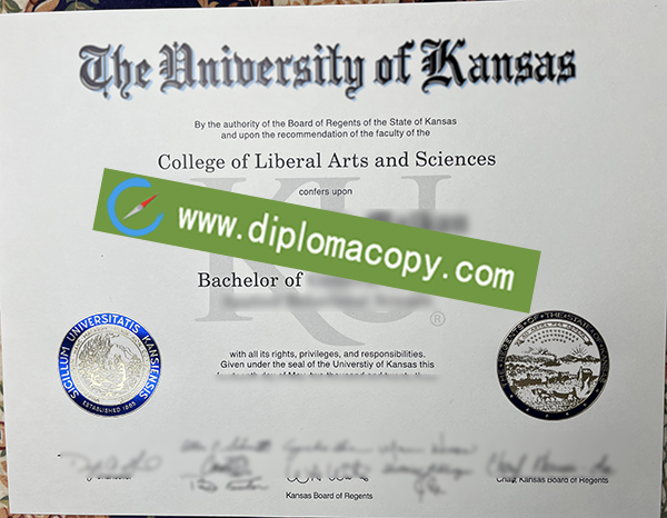 University of Kansas diploma, fake University of Kansas degree
