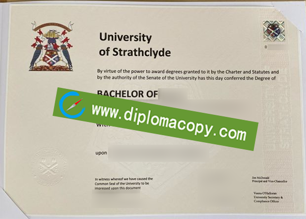 University of Strathclyde diploma, fake University of Strathclyde degree
