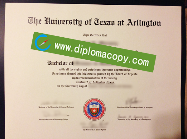 University of Texas at Arlington diploma, UT Arlington fake degree