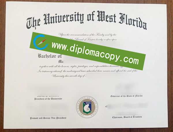 University of West Florida diploma, UWF fake degree
