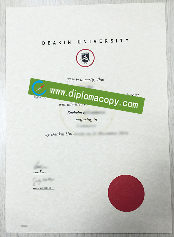 Deakin University degree, fake Deakin University diploma