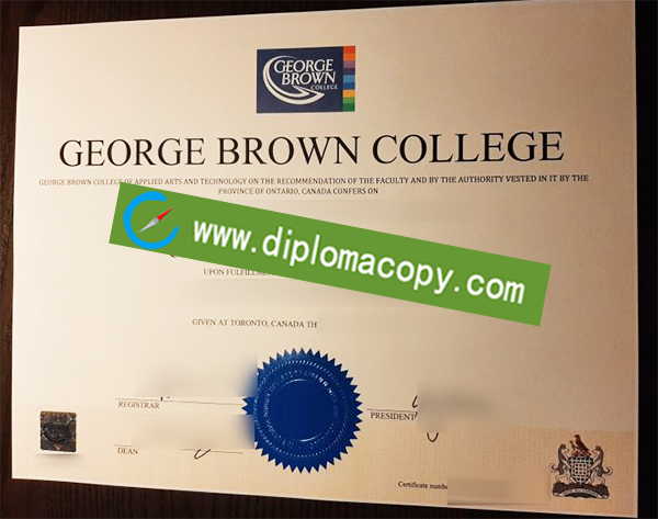 GBC fake certificate, George Brown College diploma