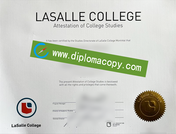 LaSalle College diploma, fake LaSalle College degree