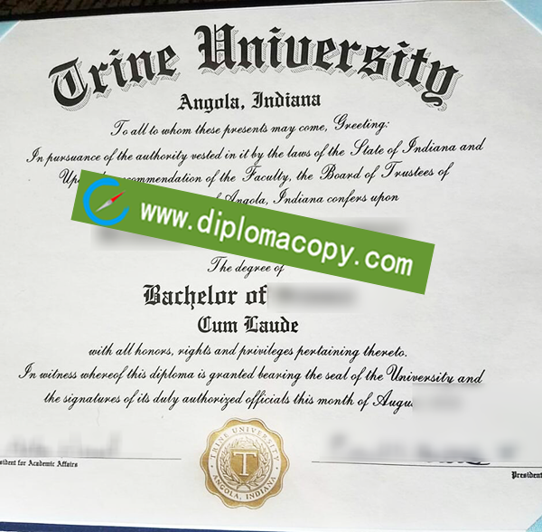 Trine University degree, Trine University fake diploma