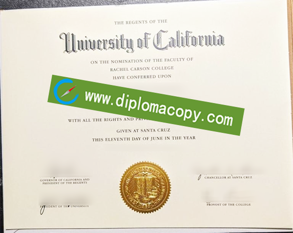 UC Santa Cruz diploma, fake UCSC degree