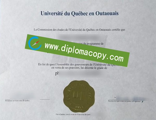 Université du Québec degree, fake Université du Québec diploma