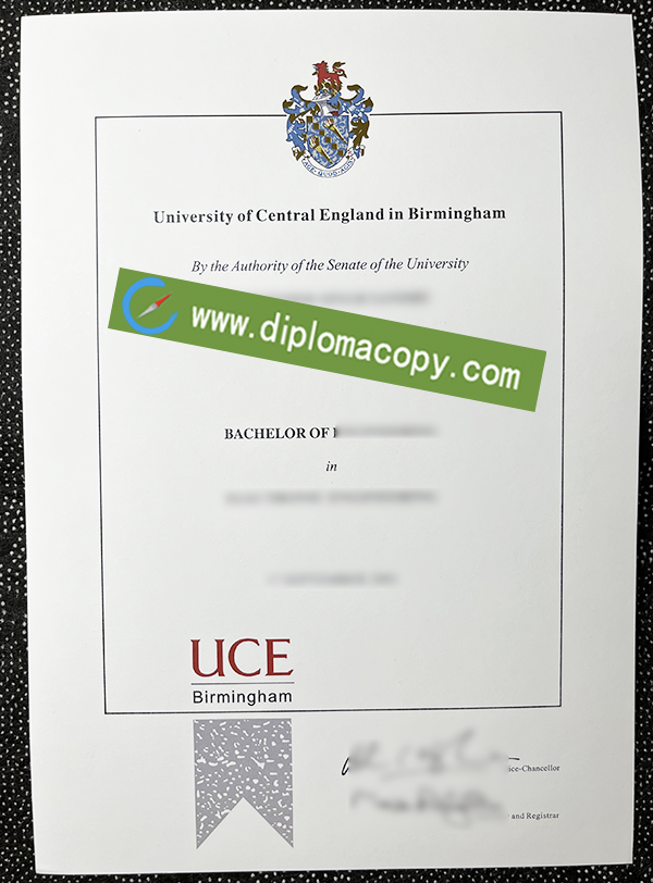UCE fake degree, University of Central England diploma