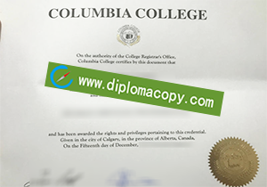 buy fake Columbia College diploma