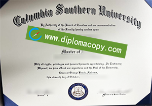 buy fake Columbia Southern University diploma