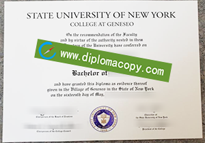 buy fake SUNY Geneseo degree