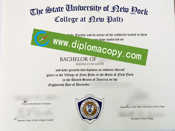 SUNY New Paltz diploma, SUNY fake degree