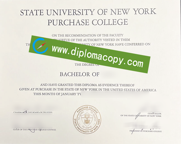 SUNY Purchase degree, fake SUNY diploma