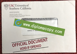 buy fake USC transcript envelope