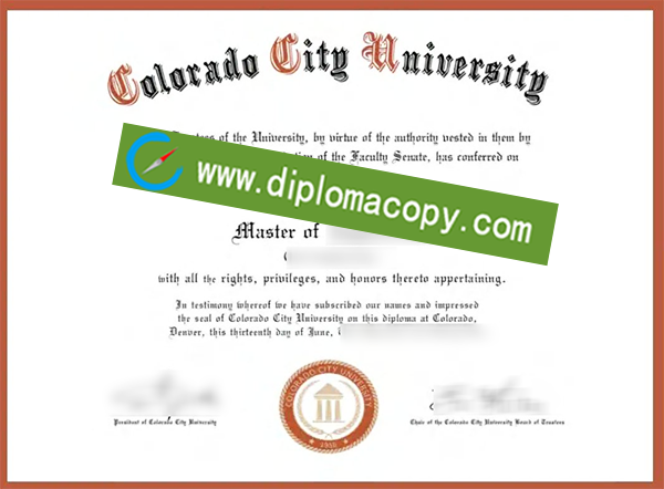 Colorado City University diploma, fake degrees