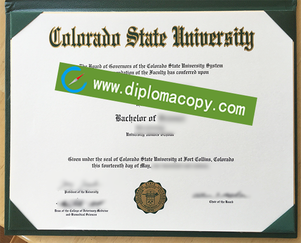 Colorado State University degree, Colorado State University fake diploma
